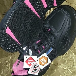 👟Nautilus Safety Footwear- Nautilus Safety Shoes-Ladies Pink & Black👟